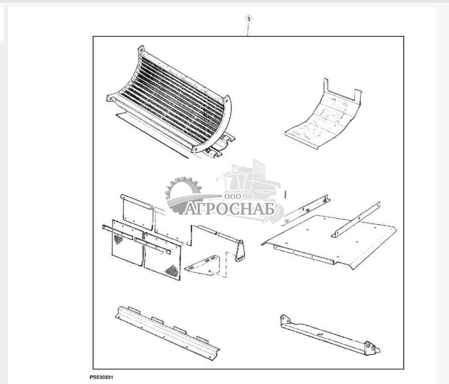 Attachment, Crop Harvesting for 1550 CWSWTS Combines 